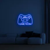 조명 로고 NEON LED 사인 - 모티브 GAMER 75 cm