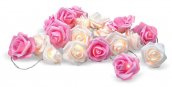 Lampe à lumière rose - Lampes LED romantiques en forme de roses - 20 pièces