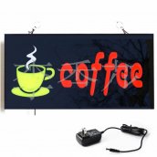 Bảng LED quảng cáo "CÀ PHÊ" 43 cm x 23 cm