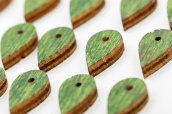 Chinchetas de madera (marcadores) - para mapamundi de madera en la pared - 20 piezas