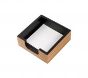 Mesa de escritório elegante de luxo CONJUNTO de acessórios 11 peças + relógios de mostrador (madeira + couro)