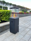 Gas heater - portable propane heater for gas cylinder outdoor use 155x42x42cm - FLAMEO