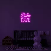 İç mekan için duvarda 3D LED tabelalar - Babe cave 50 cm