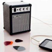 Mini altavoz retro - pequeño altavoz portátil de 5 W y conector de 3,5 mm para teléfonos móviles