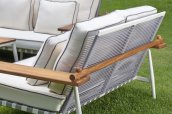 Wooden garden seating - Luxury sofa set for 5 people + coffee table