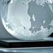 Pronóstico del tiempo en globo - Barómetro de vidrio (terrestre) bola decorativa de tormenta