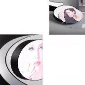 Moldura flutuante para fotos - molduras de vidro flutuantes magnéticas com iluminação de cores RGB
