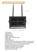 Wireless rear camera with monitor - 4x camera + 7" LCD with DVR (Audio + Video) + 128GB SDXC Card
