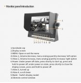 DVR 7" cúvací LCD monitor s možnosťou pripojenia a nahrávania záznamu zo 4 cúvacích kamier