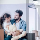 Kouřový senzor kamera FULL HD + Wifi s P2P (Android /iOS) + IR noční LED