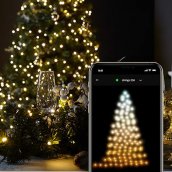 Светодиодные фонари для новогодних елок - LED Twinkly Strings - 400 шт. RGB + W + BT + Wi-Fi