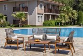 Garden seating - Outdoor furniture elegant set for 4 people for the terrace - Dada