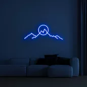 Letrero de neón LED de luz en la pared 3D - MONTAÑAS 75 cm