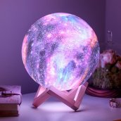 Nočná lampa GALAXIA (Vesmír) - planéta nočné svetlo s ovládačom 16 farieb