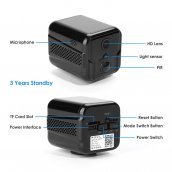 IP-säkerhetskamera med PIR-sensor rörelsedetektering + FULL HD + WiFi + IR-LED + gångjärnshållare