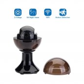 Câmera de segurança Wifi/P2P (aplicativo Tuya iOS/Android) giratória 330° com FULL HD + áudio bidirecional + LED IR