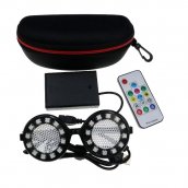 Okrugle LED svjetleće Cyberpunk naočale RGB boja + daljinski upravljač