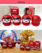 Childrens speaker with a changing face Portable wireless bluetooth 3W - Red