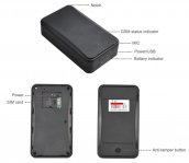 GPS-paikannin autoon 4G vedenpitävä magneetilla + akku 10000 mAh + äänen kuuntelu