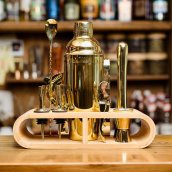 Set shaker per cocktail - macchina per cocktail da 750 ml - kit regalo per baristi accessori argento/oro