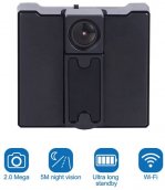 Folding pinhole FULL HD camera with night vision + WiFi/P2P + motion detection + 100° angle