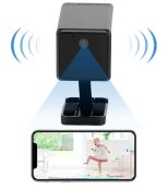 Mini camera 4g na may FULL HD + IR LED + magnetic holder na may IP68 waterproof coverage