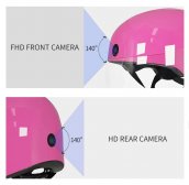 Kamera na prilbe - duálna 1080P a 720P s WiFi P2P smart prilba + AI hlasový asistent + G senzor