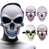 LED ansiktsmask - Skalleblå