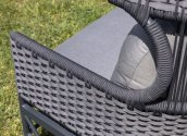 Luxury garden seating - Outdoor sofa set for 5 people + coffee table + side table - Roxana