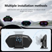 Best hud for car - car onboard computer - OBD Multifunctional sports Accelerometer 6" display
