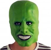 سبز چہرے کا ماسک (فلم MASK سے) - بچوں اور بڑوں کے لیے ہالووین یا کارنیول کے لیے