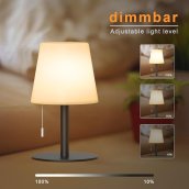 Battery operated table lamp - Outdoor LED lamp with switching cord waterproof IP44