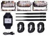 Lovecký alarmový systém 1 přijímač (hodinky) + 3 PIR senzory (bezdrátový SET)