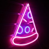 PIZZA - 벽에 LED 로고 네온 조명 조명 광고