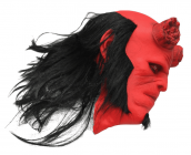 Mască de față Hellboy (Diavolul) - pentru copii și adulți pentru Halloween sau carnaval