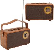 AM FM radio - retro vintage style made of wood with Bluetooth + AUX/USB disk/Micro SD