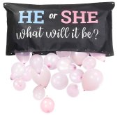 Juego de globos para revelar el género del bebé (niña/niño): kit de globos para fiesta sorpresa para él o ella