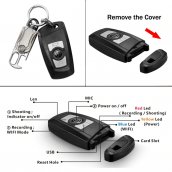 Videocamera portachiavi Wifi con risoluzione 4K - Design di lusso con supporto fino a 128 GB micro SD