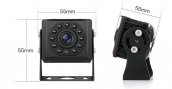 Parkovacia kamera AHD set s nahrávaním na SD kartu - 1x HD kamera + 1x Hybridný 7" AHD monitor