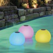Floating speaker - ball swimming pool bluetooth waterproof speaker IP67 with color lights RGB LED + 5W