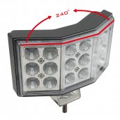 Led work lights - 240 degree wide angle 54W (18 x 3W) + IP67 waterproof coverage