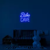 İç mekan için duvarda 3D LED tabelalar - Babe cave 50 cm