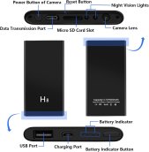 Kamera v externej batérii FULL HD s 5000 mAh + Wifi s P2P + nočné videnie s 2x IR LED