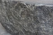 Gas fireplace in the shape of stone table - 2in1 Natural granite circular outdoor table