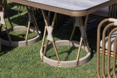 Garden dining set modern and luxury - Outdoor table for 6 people for the terrace - Galot