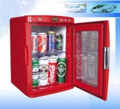Presklená chladnička –  25L / 27 plechoviek