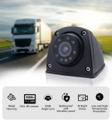 Side camera FULL HD reversing AHD with 8 IR night vision + IP69K waterproof - Metal