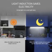 UV light sanitizer with motion sensor - White LED + UVC sterilization LED
