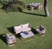 Garden dining set modern and luxury - Outdoor table for 6 people for the terrace - Galot