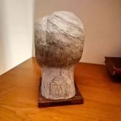 Boekenplanksculptuur - boekenplankbeelden met grappige gezichten als decoratie (Boekensteunbeeld)